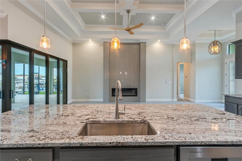 Interior, Kitchen, Pendant Lights, Recessed Lighting