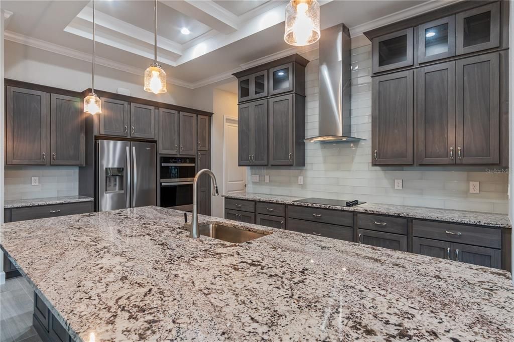 Interior, Kitchen, Pendant Lights, Recessed Lighting, Stainless Steel Appliances