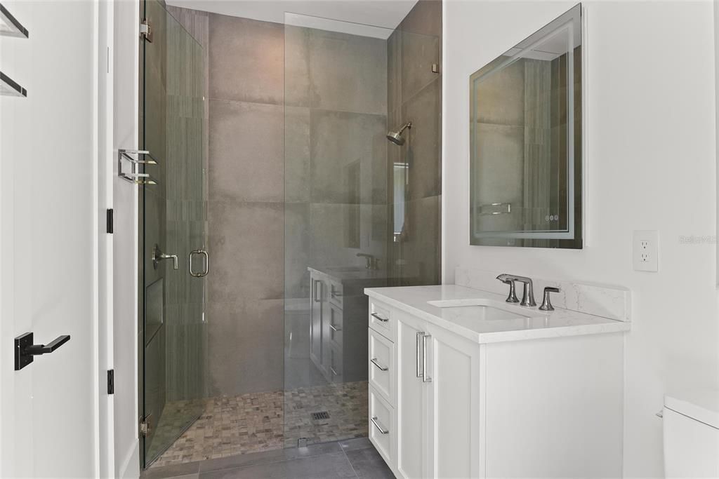 Bathroom, Glass Shower, Interior