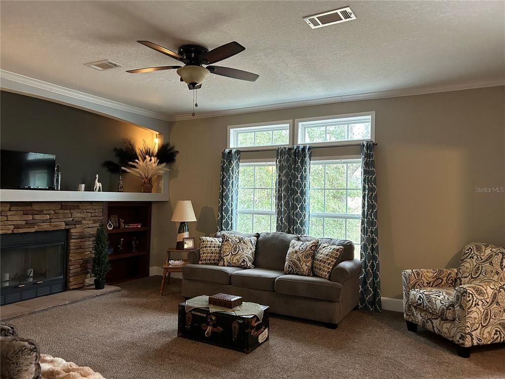Fireplace, Interior, Living room