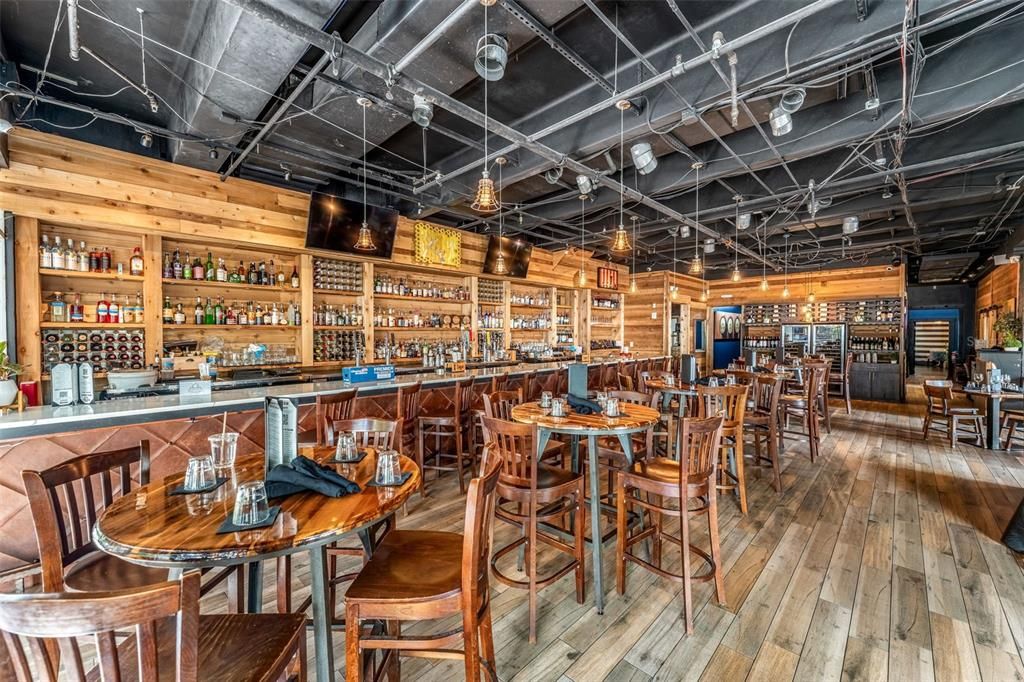 Dining room, Interior, Wood Texture Flooring, Wooden Walls