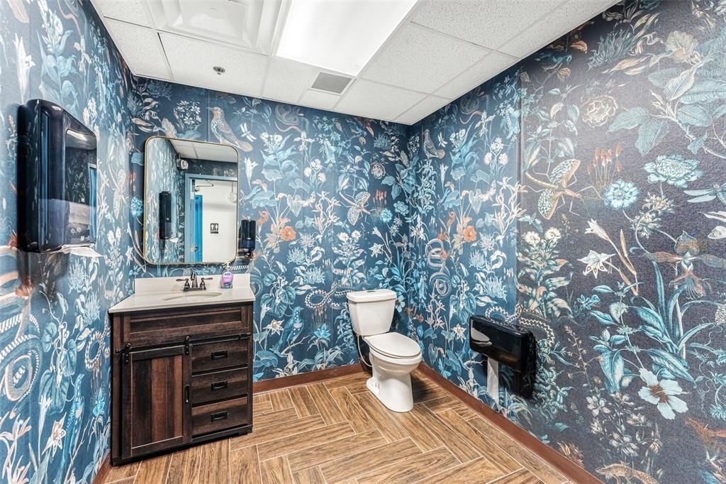 Bathroom, Interior, Wood Texture Flooring