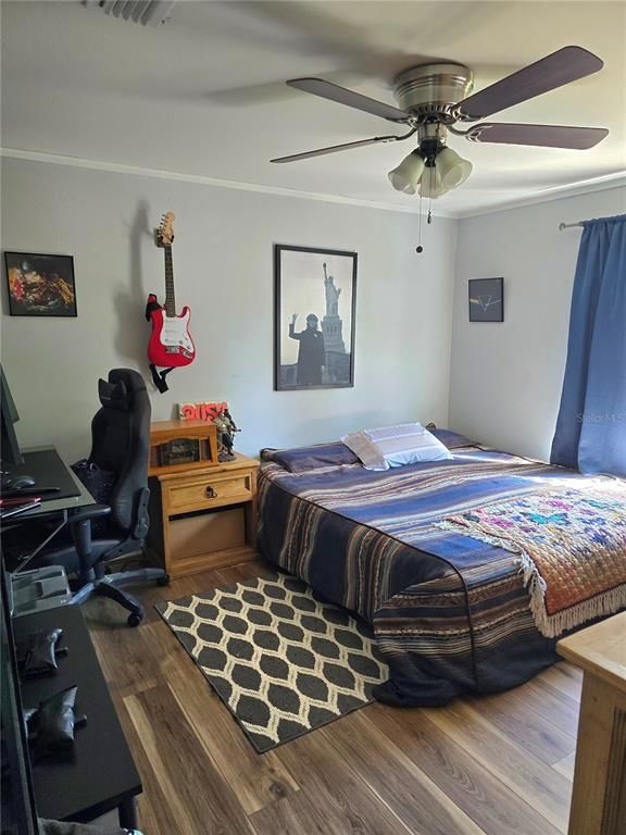 Bedroom, Home Office, Interior, Wood Texture Flooring