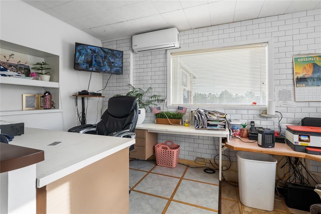 Home Office, Interior, Stone Walls