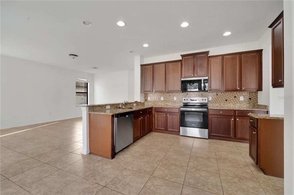 Interior, Kitchen, Recessed Lighting, Stainless Steel Appliances