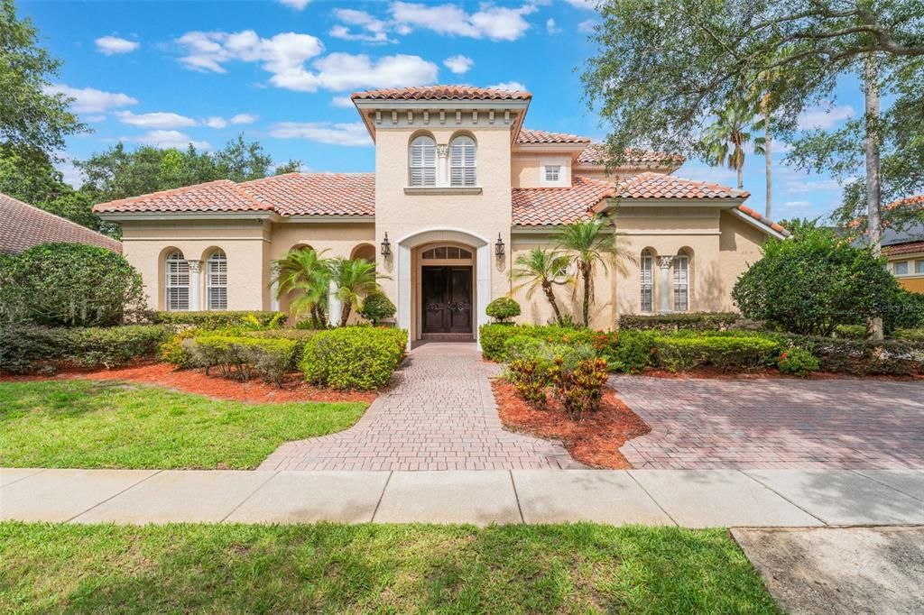 Backyard, Exterior, Facade, Mediterranean