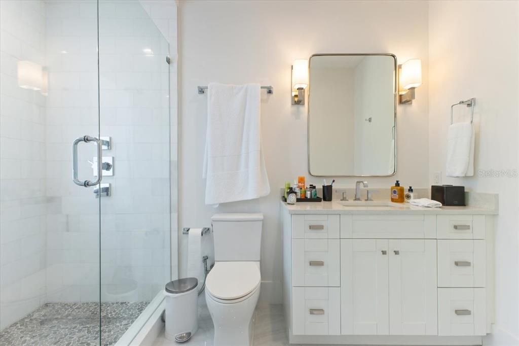 Bathroom, Glass Shower, Interior