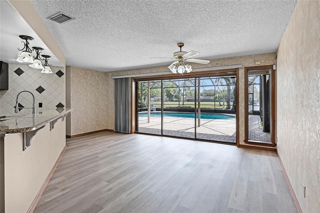 Empty room, Interior, Wood Texture Flooring