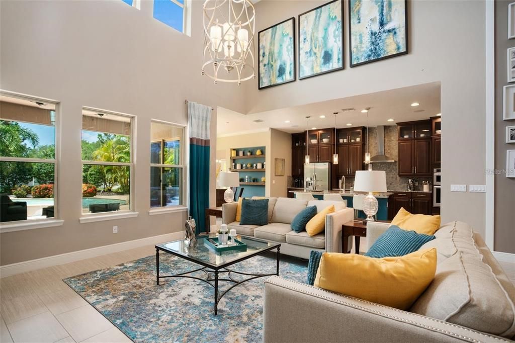 Interior, Kitchen, Living room, Pendant Lights, Recessed Lighting