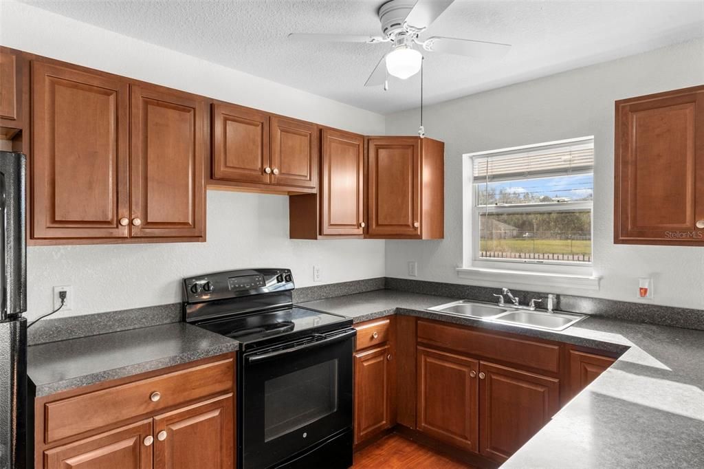 Interior, Kitchen, Wood Texture Flooring