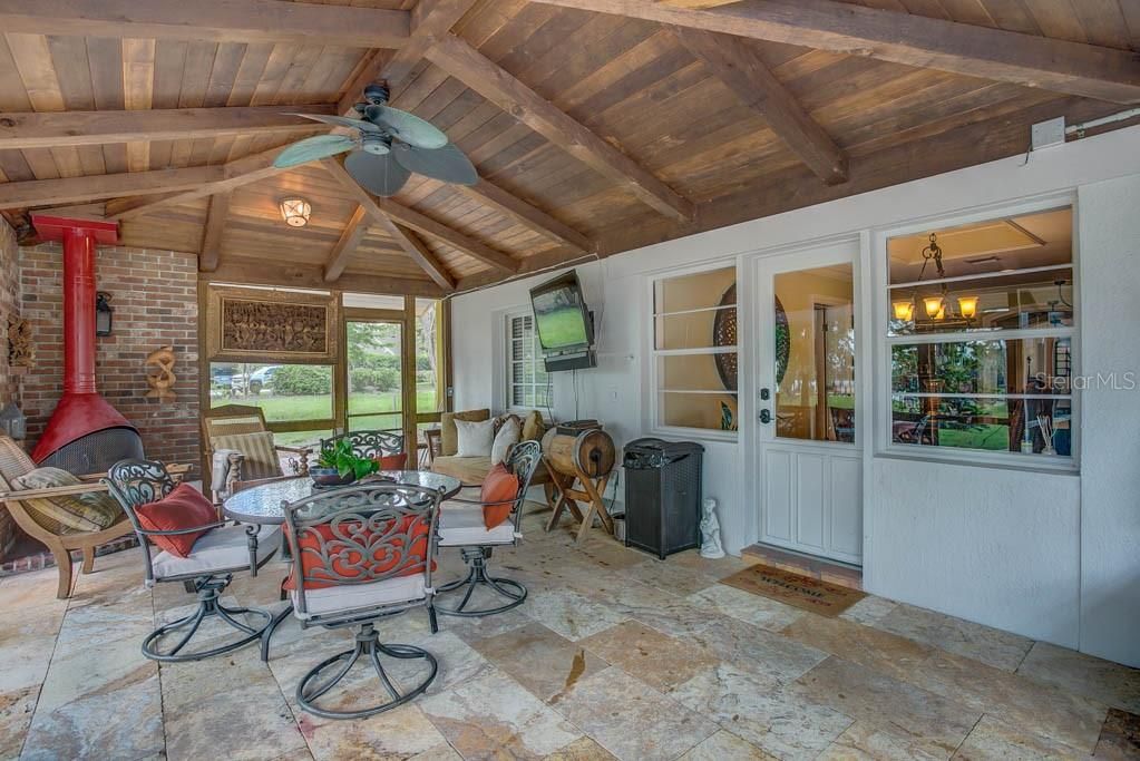 Fireplace, Interior, Living room, Stone Walls, Wooden Beams, Wooden Ceilings