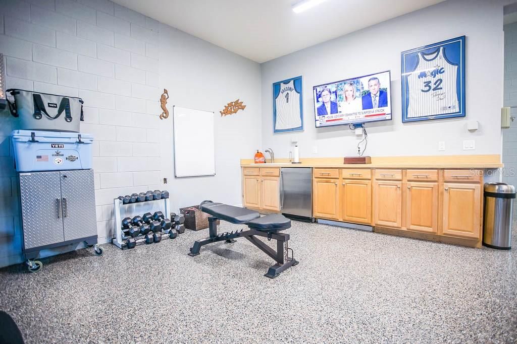 Fitness Equipment, Interior, Stone Walls