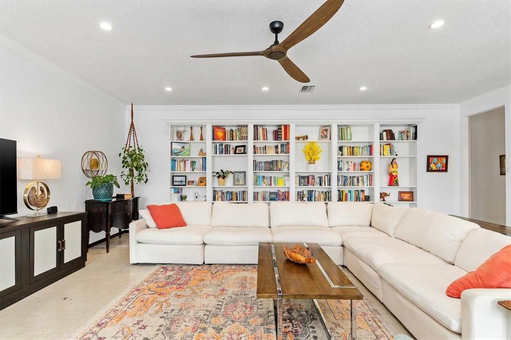 Interior, Living room, Recessed Lighting