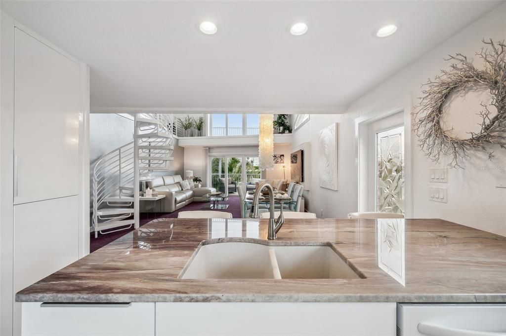 Interior, Living room, Recessed Lighting