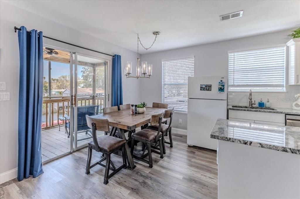 Chandelier, Dining room, Interior, Kitchen, Wood Texture Flooring
