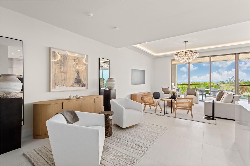 Chandelier, Dining room, Interior, Living room, Recessed Lighting