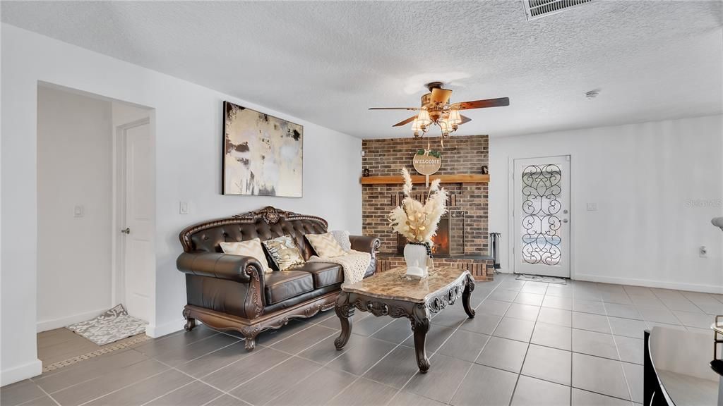 Fireplace, Interior, Stone Walls
