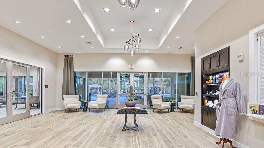 Interior, Living room, Pendant Lights, Recessed Lighting, Wood Texture Flooring