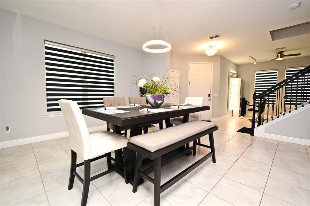 Dining room, Interior, Pendant Lights