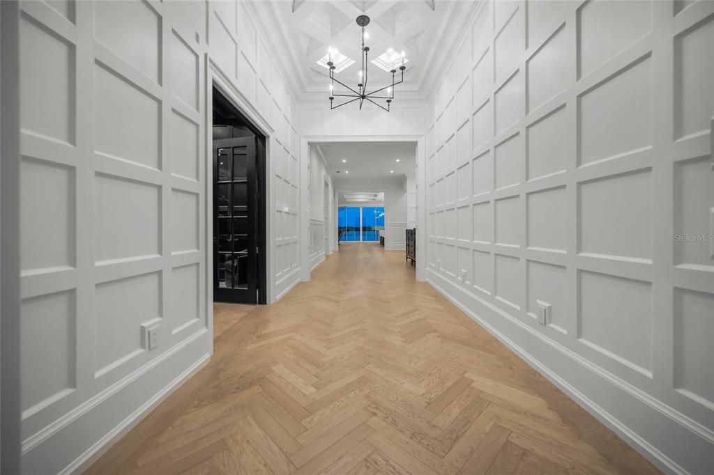 Interior, Pendant Lights, Recessed Lighting, Wood Texture Flooring