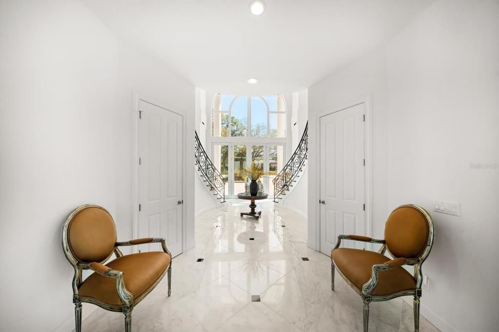 Interior, Marble, Recessed Lighting