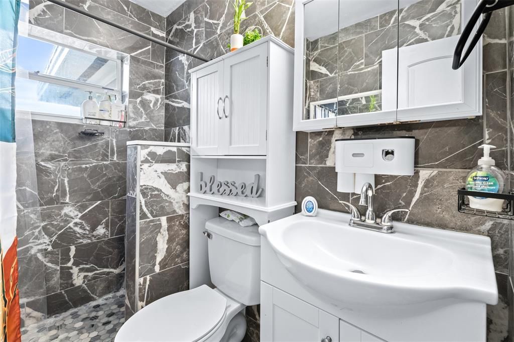Bathroom, Interior, Marble Walls