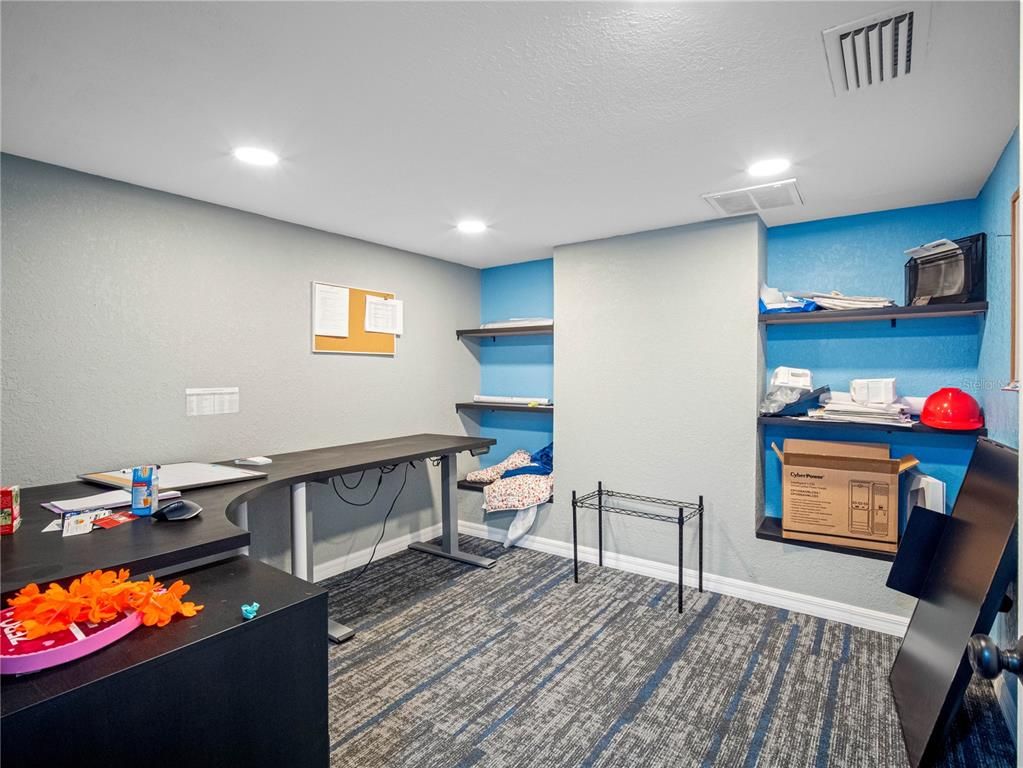 Home Office, Interior, Recessed Lighting