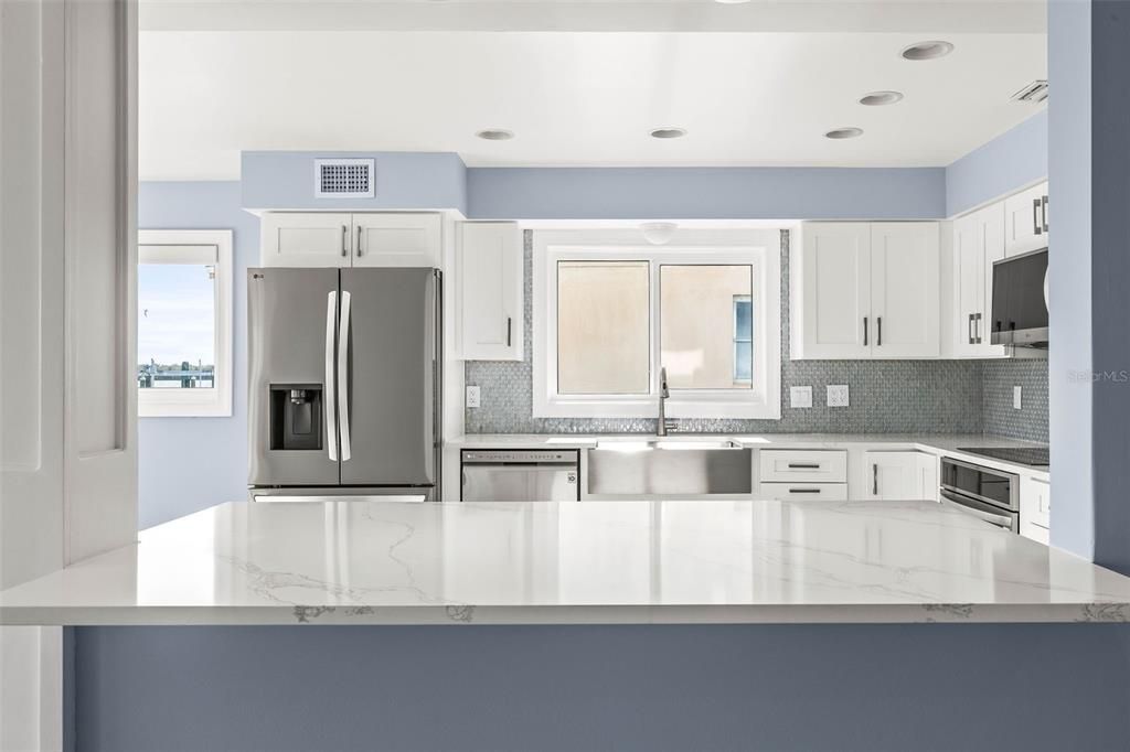 Interior, Kitchen, Recessed Lighting, Stainless Steel Appliances