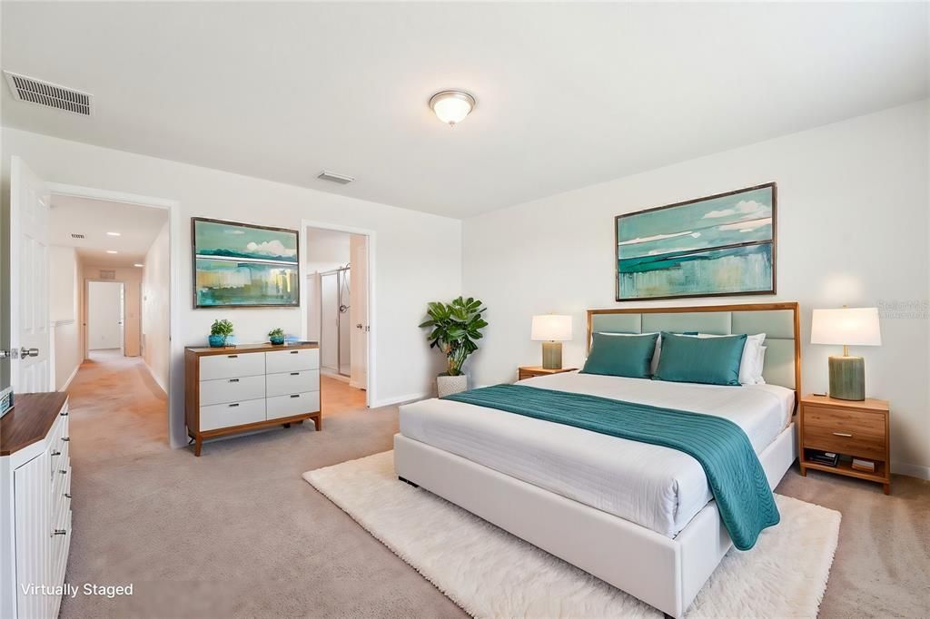 Bedroom, Interior, Recessed Lighting