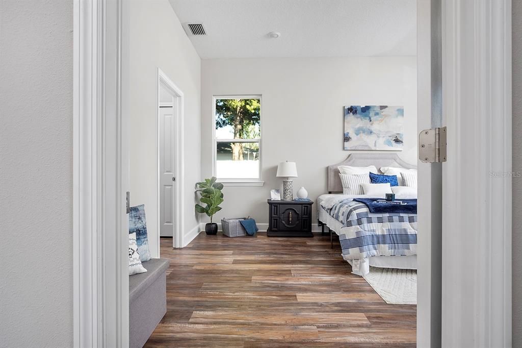 Bedroom, Interior, Wood Texture Flooring