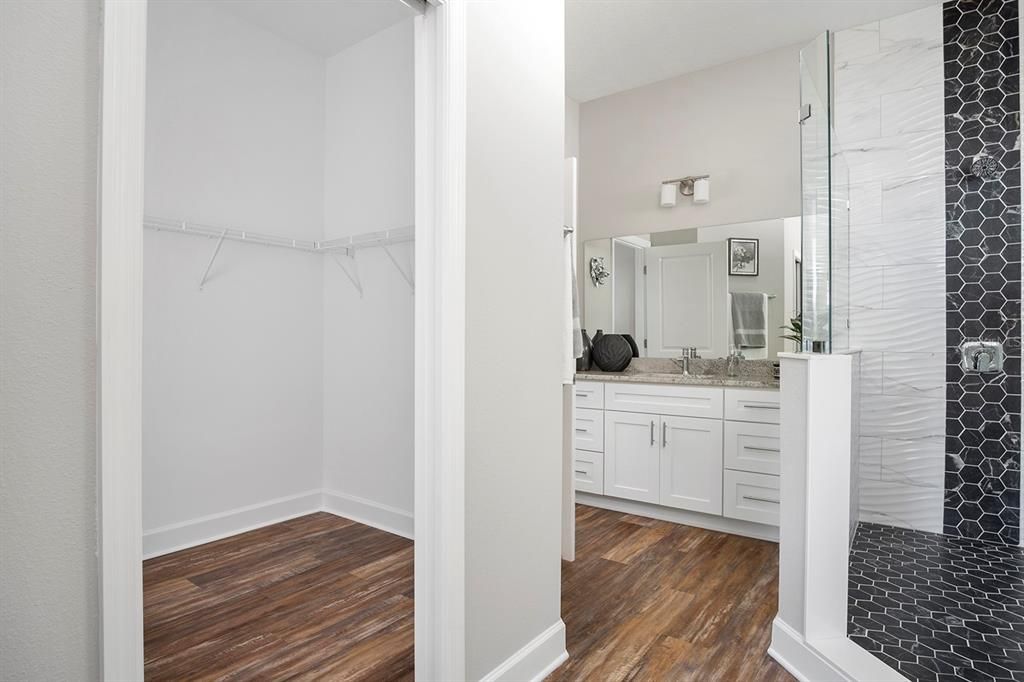 Interior, Walk-in Closets, Wood Texture Flooring
