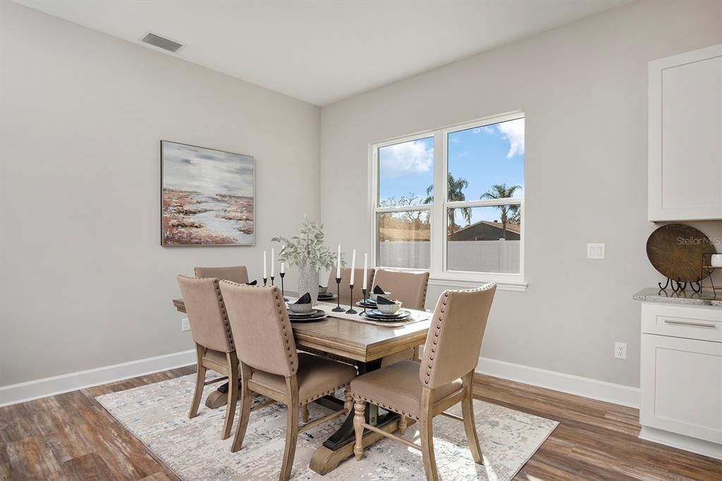 Dining room, Interior, Wood Texture Flooring