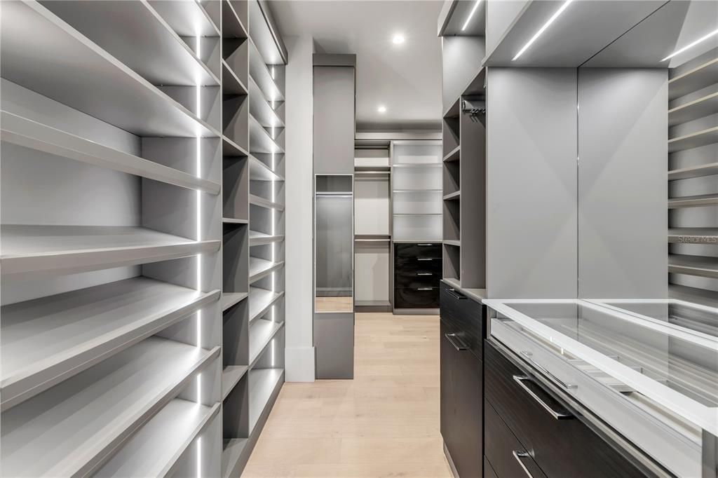Interior, Recessed Lighting, Walk-in Closets, Wood Texture Flooring