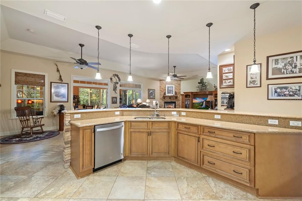 Interior, Kitchen, Pendant Lights, Recessed Lighting