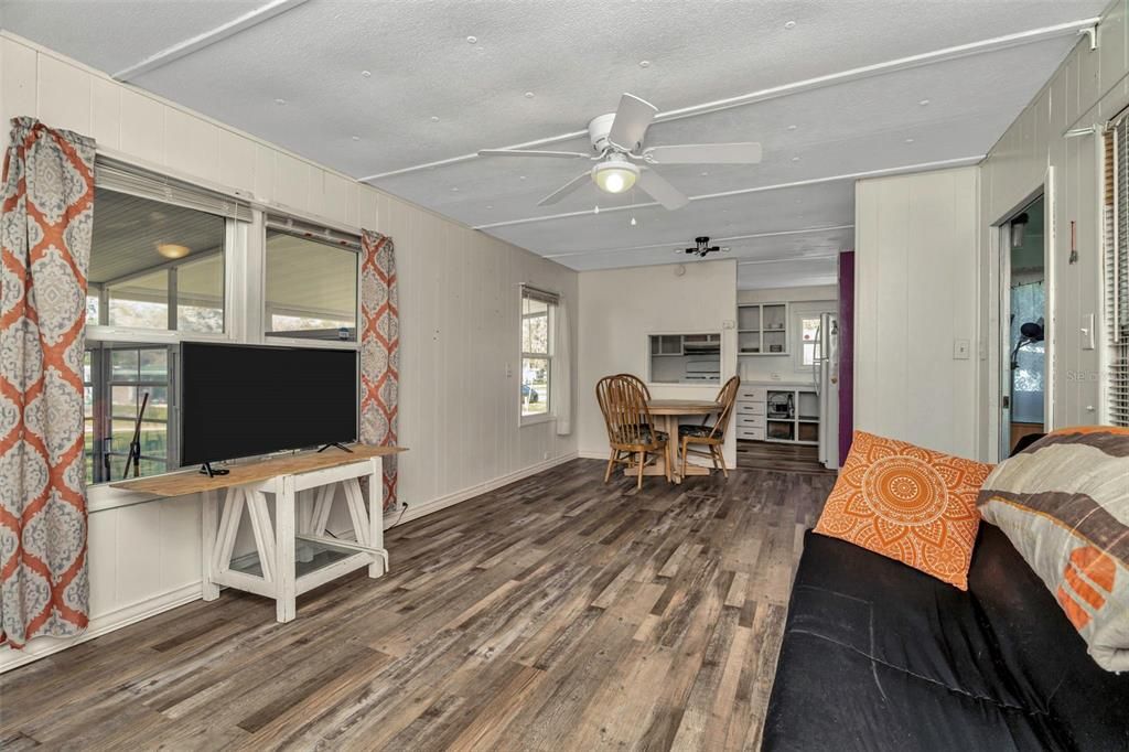 Dining room, Interior, Wood Texture Flooring