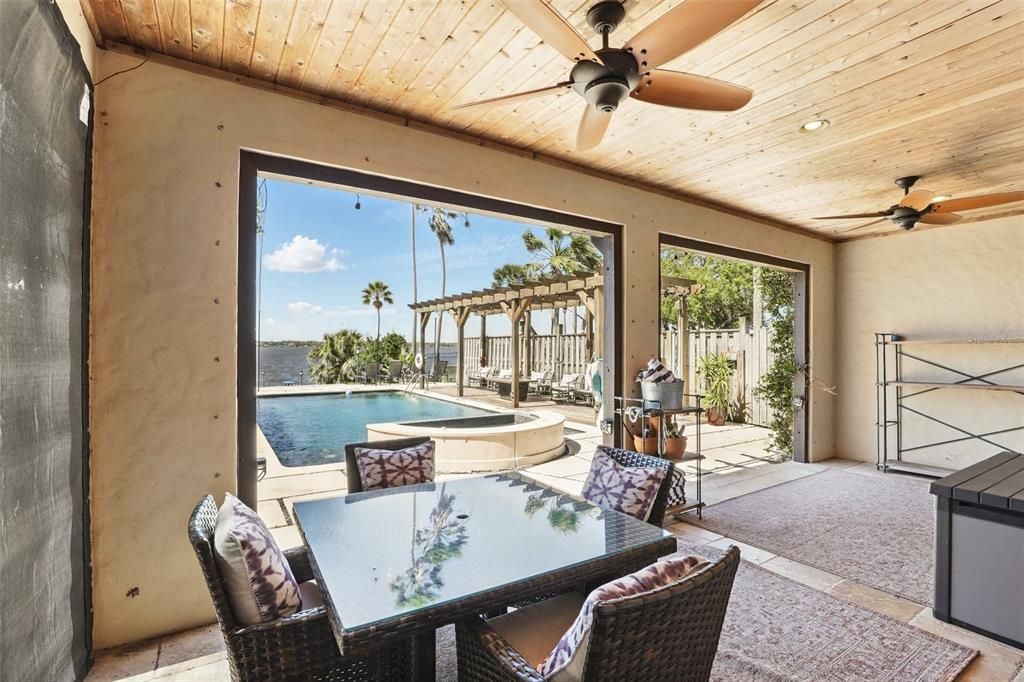 Dining room, Exterior, Interior, Pool, Sun Room, Wooden Ceilings