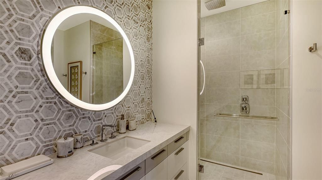 Bathroom, Glass Shower, Interior