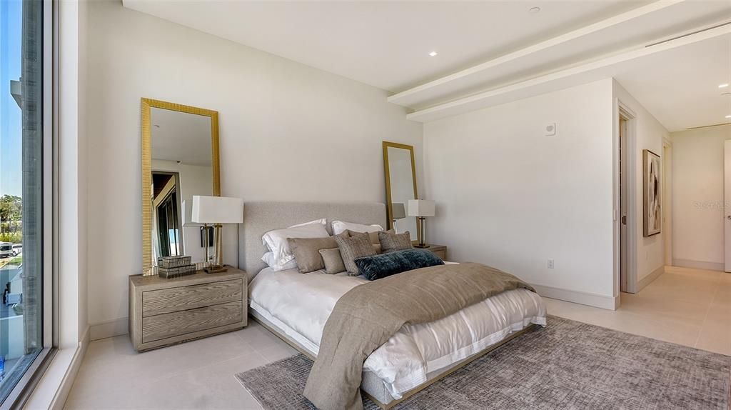 Bedroom, Interior, Recessed Lighting