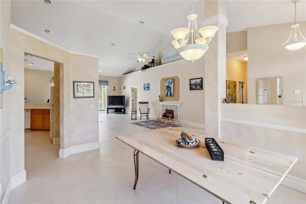 Fireplace, Interior, Pendant Lights, Recessed Lighting