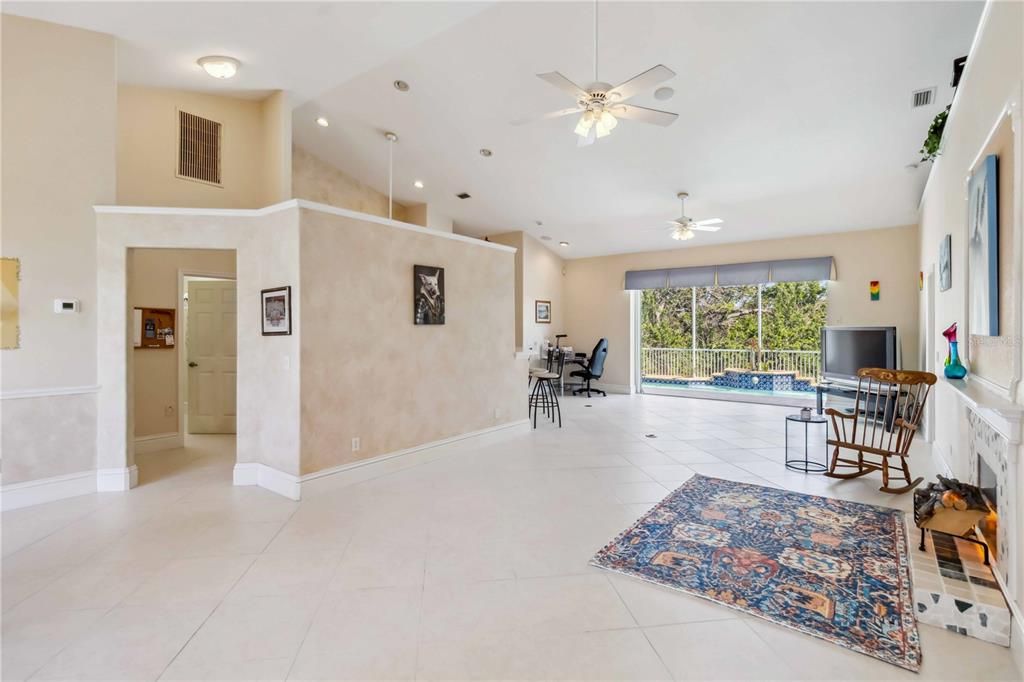 Fireplace, Interior, Recessed Lighting