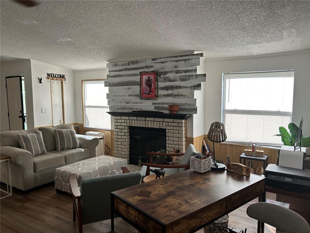 Fireplace, Interior, Living room, Wood Texture Flooring