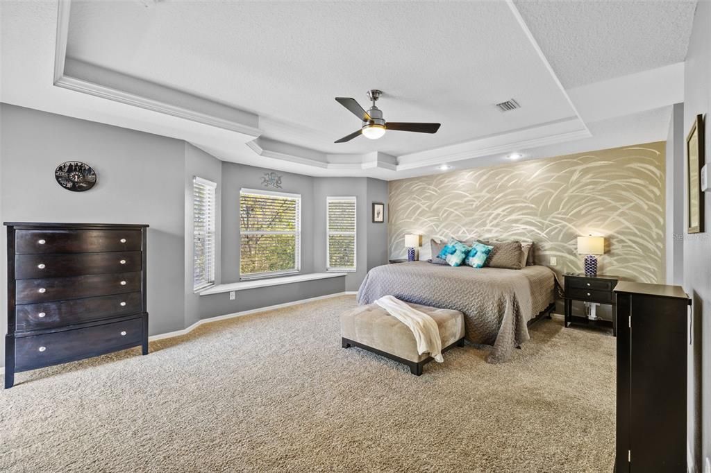 Bedroom, Interior, Recessed Lighting