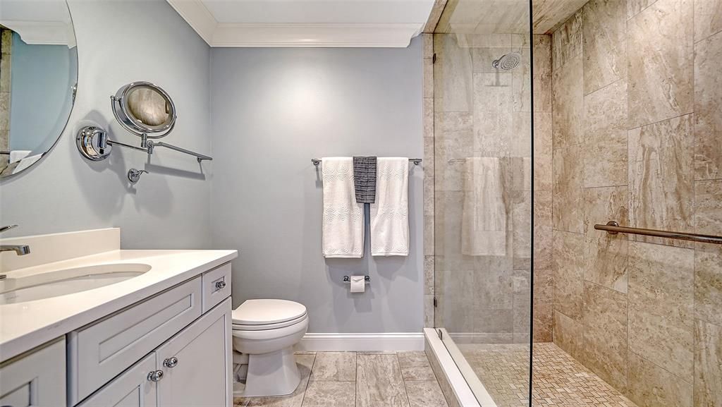 Bathroom, Glass Shower, Interior