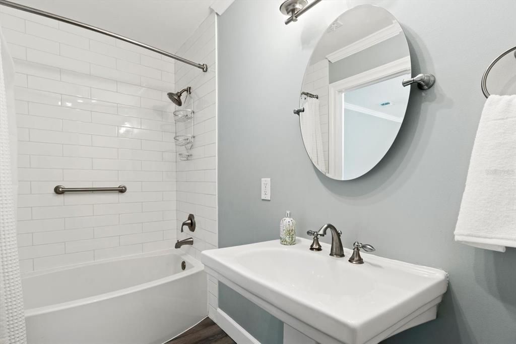 Bathroom, Interior, Wood Texture Flooring