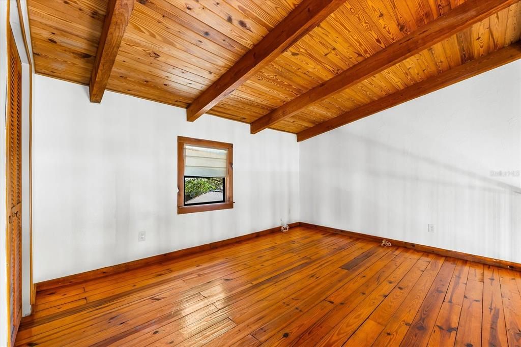 Empty room, Interior, Wooden Beams, Wooden Ceilings, Wood Texture Flooring