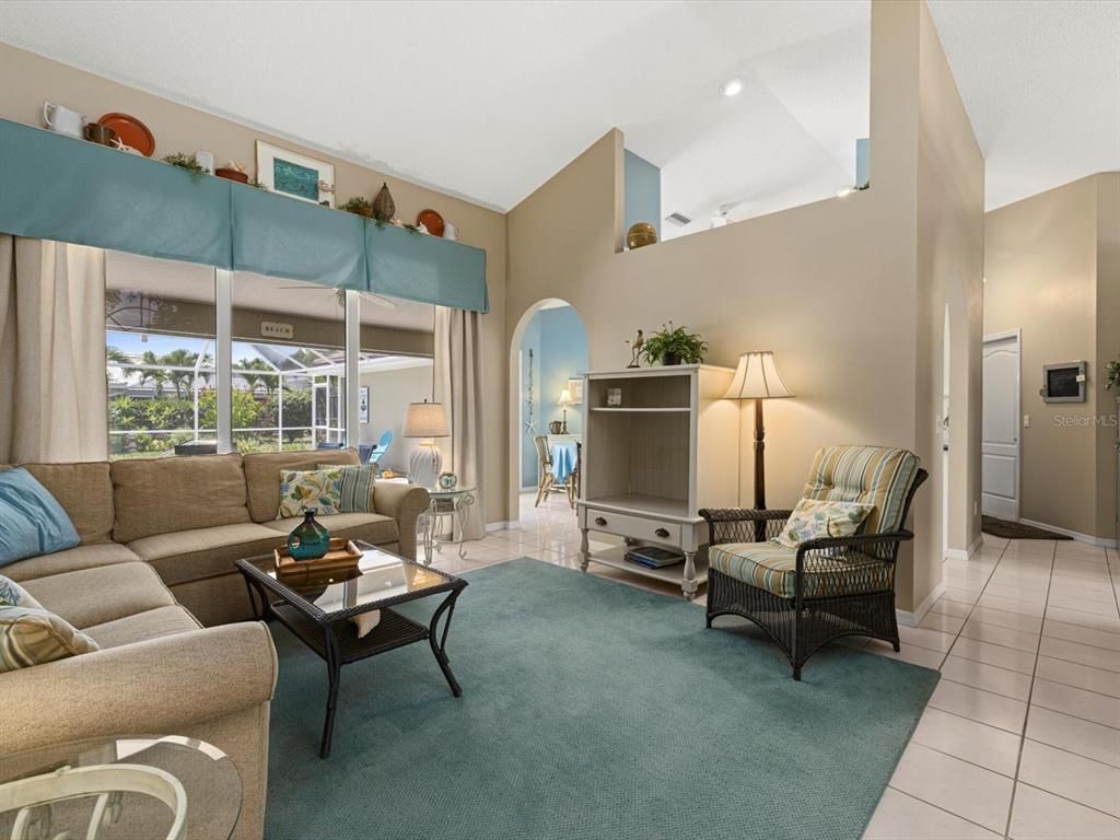 Interior, Living room, Recessed Lighting
