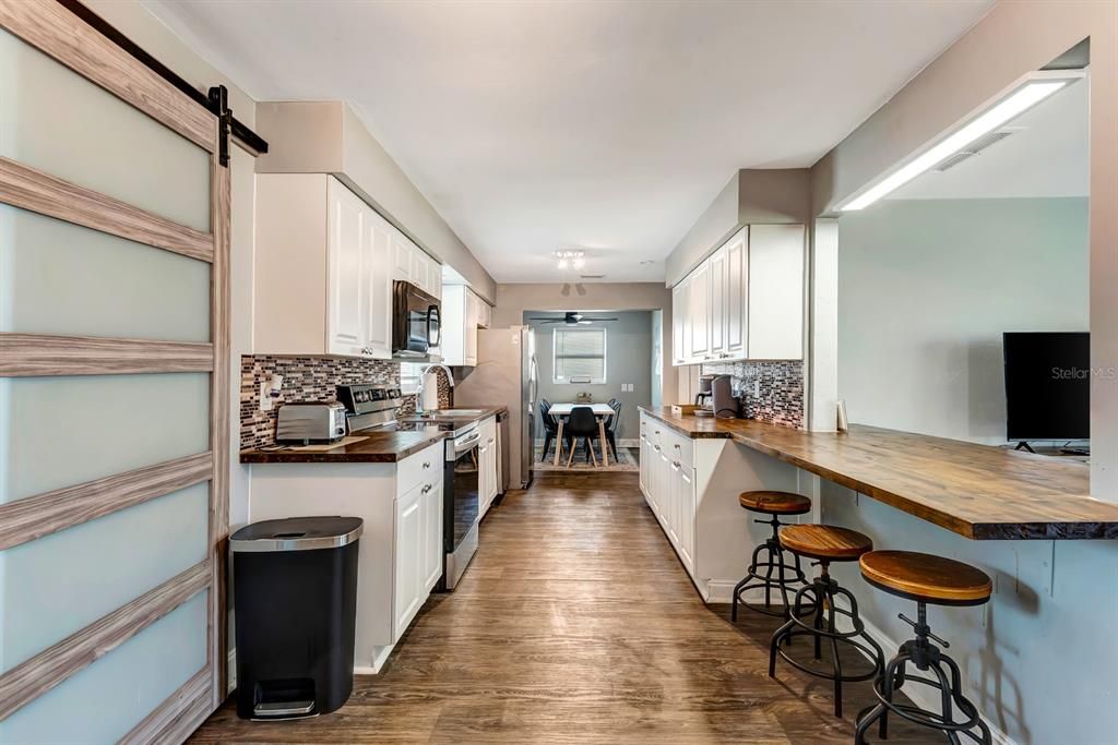 Dining room, Interior, Kitchen, Wood Texture Flooring