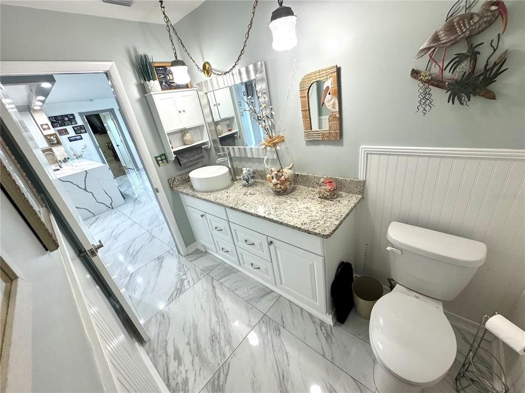 Interior, Kitchen, Marble, Pendant Lights