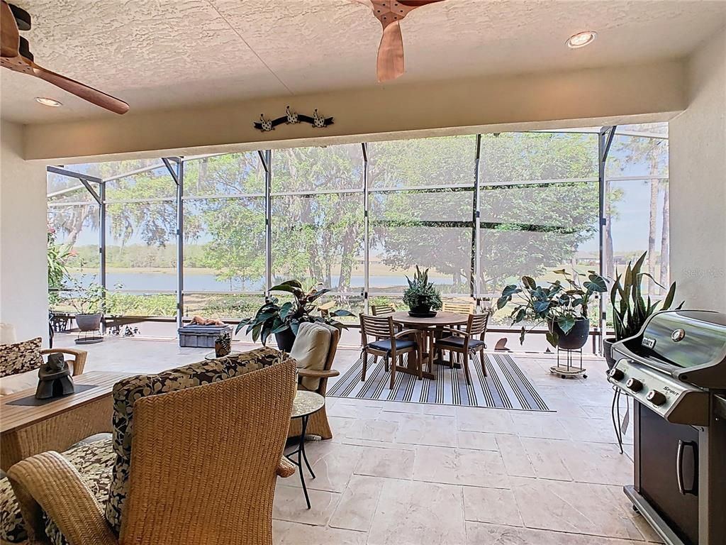 Dining room, Interior, Recessed Lighting, Sun Room, Water