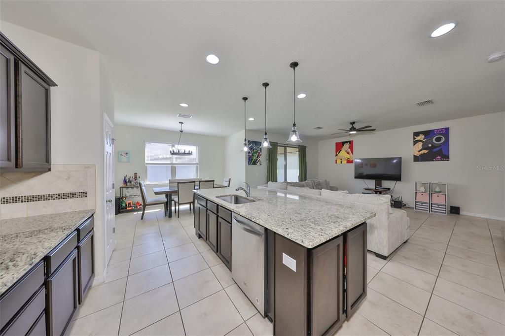 Chandelier, Dining room, Interior, Kitchen, Living room, Pendant Lights, Recessed Lighting